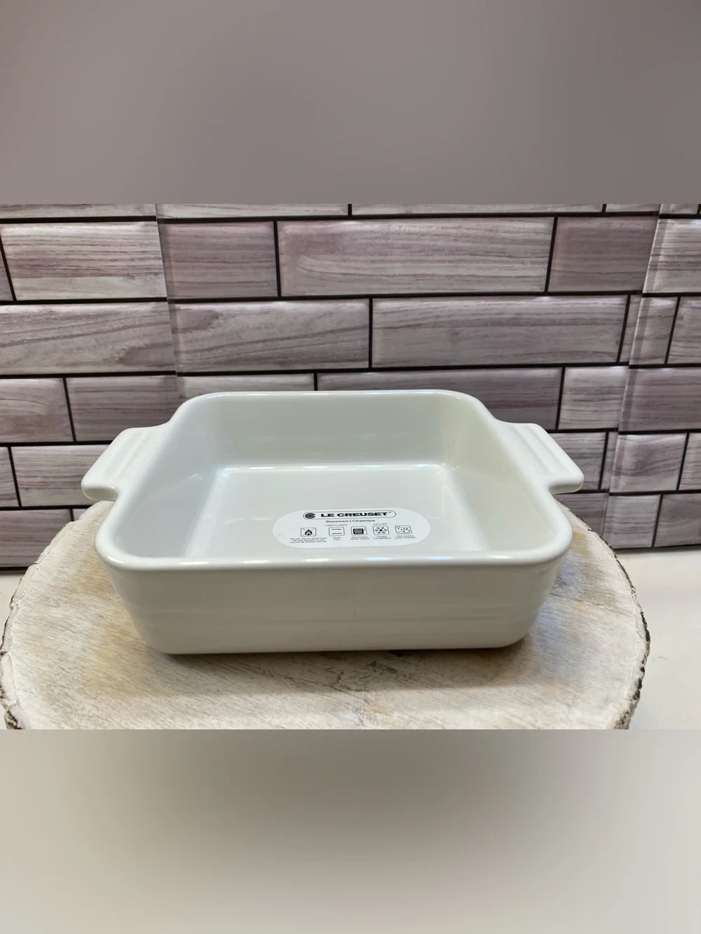 Le creuset🩷(1) Heritage Square Dish 6inch/ 14cm white NWT